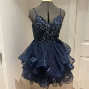 Zupaka Women’s Navy Size 13 Cocktail Dress